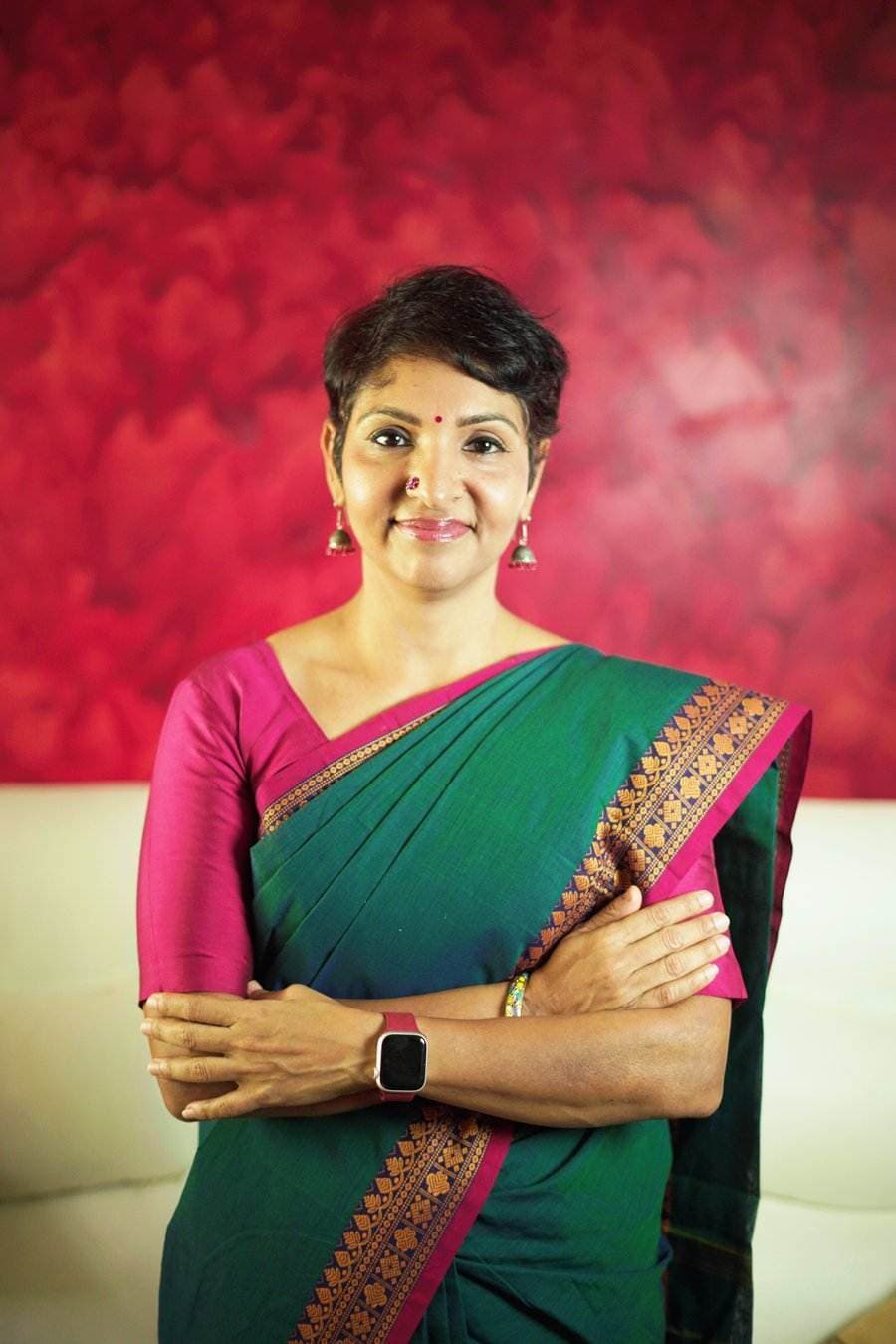 Srividya smiling